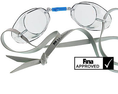Malmsten Schwedenbrille verspiegelt Schwimmbrille Clorbrille Tauchbrille Gold 